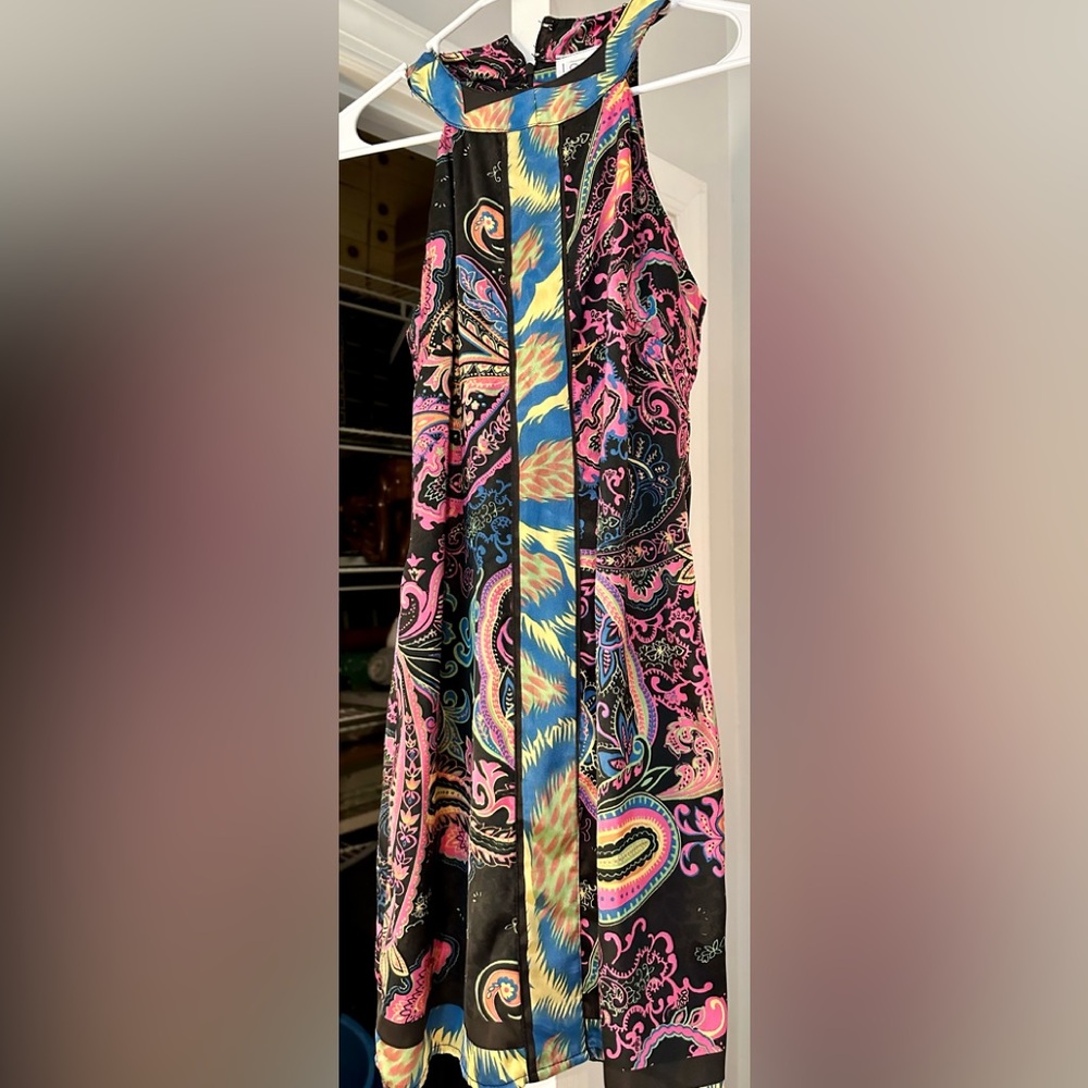 Lotus‎ Colorful Halter Dress Size Small